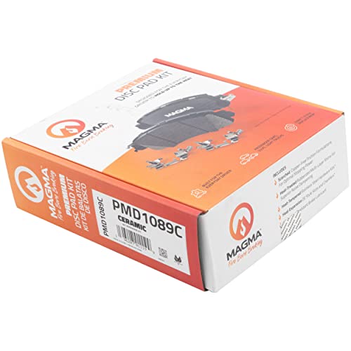 MAGMA Premium PMD1089C Ceramic Brake Pads, Front