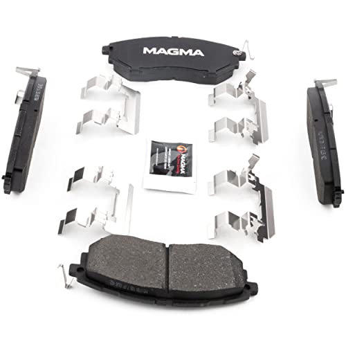 MAGMA Premium PMD1078M Semi-Metallic Brake Pads, Front