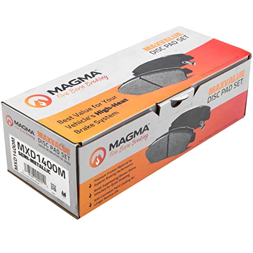 MAGMA MaxValue MXD1400M Semi-Metallic Brake Pads, Rear