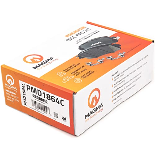 MAGMA Premium PMD1864C Ceramic Brake Pads, Front