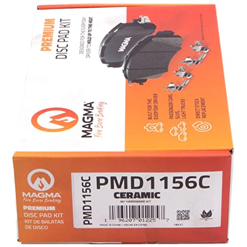 MAGMA Premium PMD1156C Ceramic Brake Pads, Front