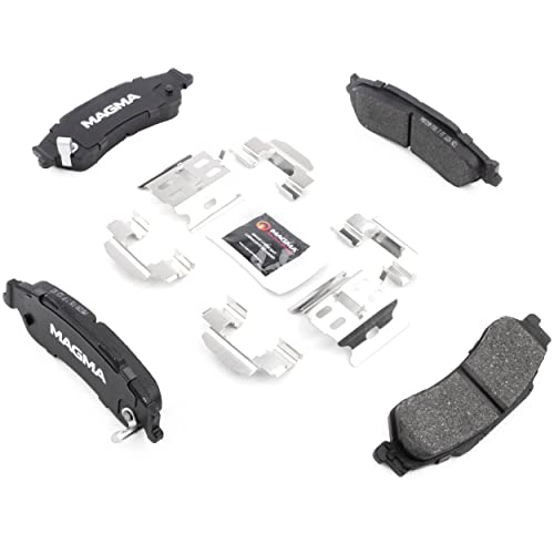 MAGMA Premium PMD729M Semi-Metallic Brake Pads, Rear