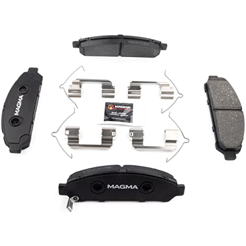 MAGMA Premium PMD1401M Semi-Metallic Brake Pads, Front
