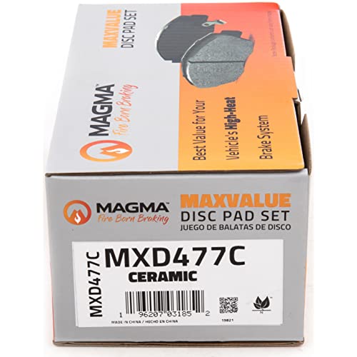 MAGMA MaxValue MXD477C Ceramic Brake Pads, Front