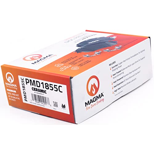 MAGMA Premium PMD1855C Ceramic Brake Pads, Front