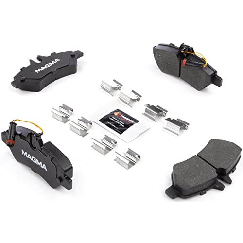 MAGMA Premium PMD1317M Semi-Metallic Brake Pads, Rear