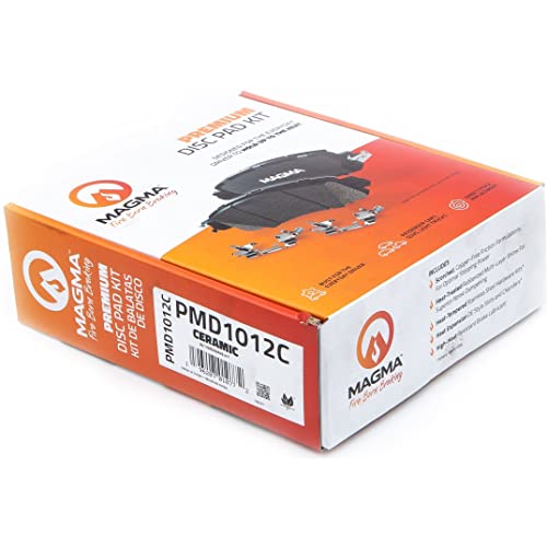 MAGMA Premium PMD1012C Ceramic Brake Pads, Rear