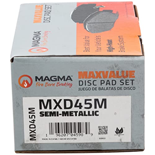 MAGMA MaxValue MXD45M Semi-Metallic Brake Pads, Front