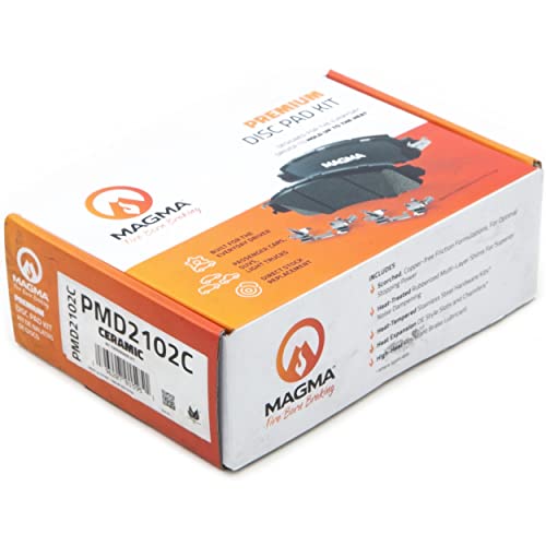 MAGMA Premium PMD2102C Ceramic Brake Pads, Rear