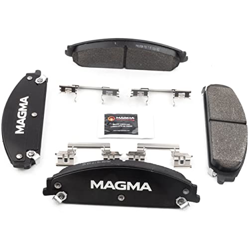 MAGMA Premium PMD1058M Semi-Metallic Brake Pads, Front