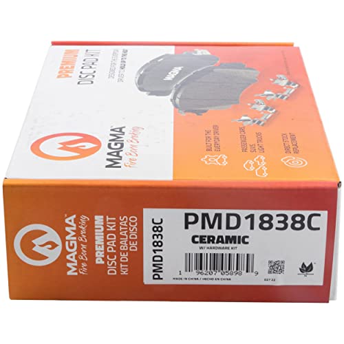 MAGMA Premium PMD1838C Ceramic Brake Pads, Front