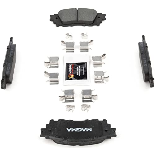 MAGMA Premium PMD1805C Ceramic Brake Pads, Rear