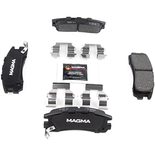 MAGMA Premium PMD383M Semi-Metallic Brake Pads, Rear