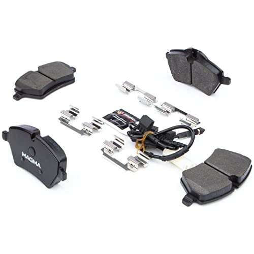 MAGMA Premium PMD1204M Semi-Metallic Brake Pads, Front