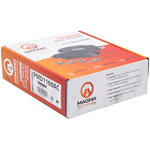 MAGMA Premium PMD1169AC Ceramic Brake Pads, Front