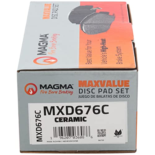 MAGMA MaxValue MXD676C Ceramic Brake Pads, Front