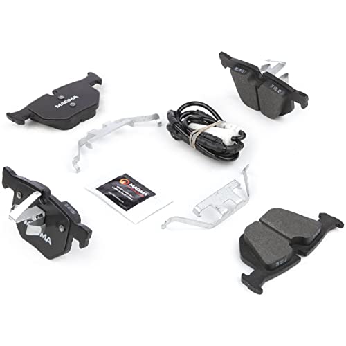 MAGMA Premium PMD1170M Semi-Metallic Brake Pads, Rear