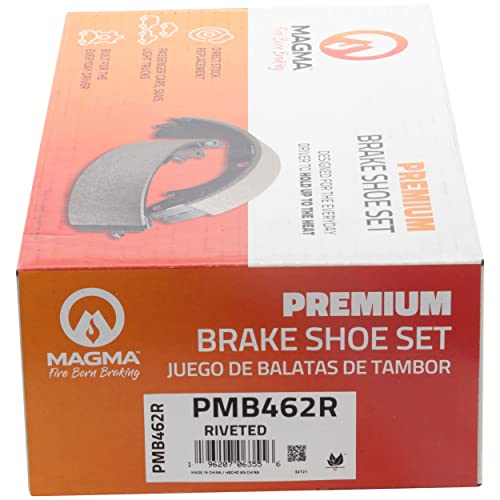 MAGMA Premium PMB462R Riveted Drum Brake Shoe, Rear