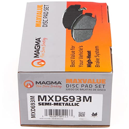 MAGMA MaxValue MXD693M Semi-Metallic Brake Pads, Rear