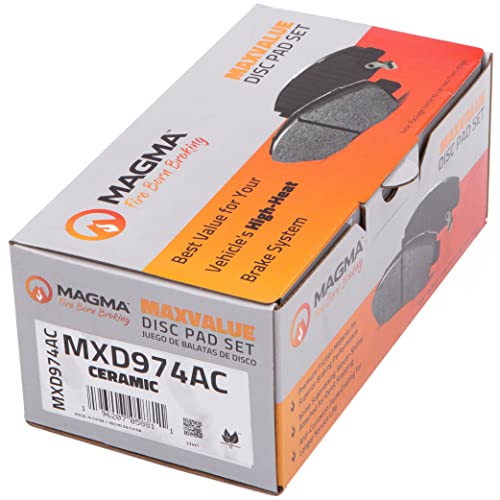 MAGMA MaxValue MXD974AC Ceramic Brake Pads, Rear