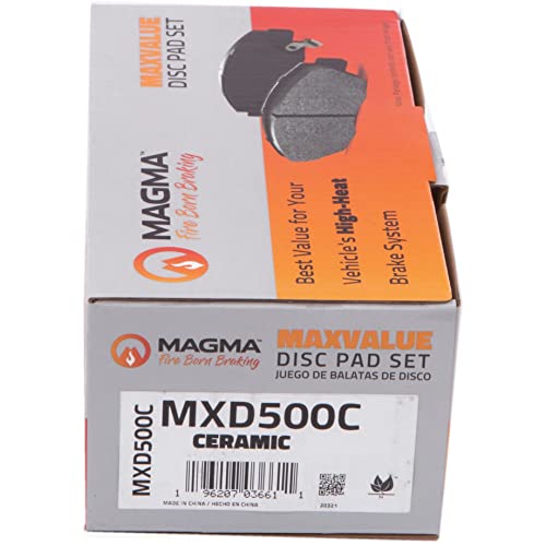 MAGMA MaxValue MXD500C Ceramic Brake Pads, Front