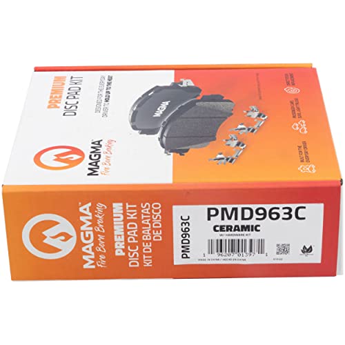 MAGMA Premium PMD963C Ceramic Brake Pads, Rear