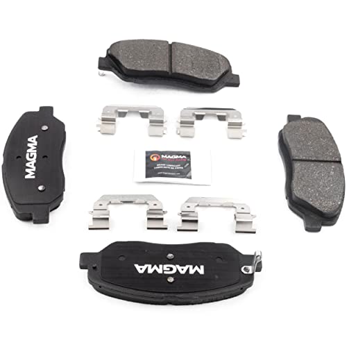 MAGMA Premium PMD1202M Semi-Metallic Brake Pads, Front