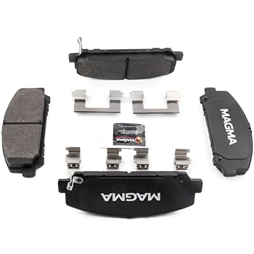 MAGMA Premium PMD1286M Semi-Metallic Brake Pads, Front