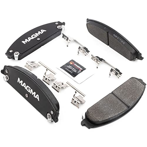 MAGMA Premium PMD1058M Semi-Metallic Brake Pads, Front