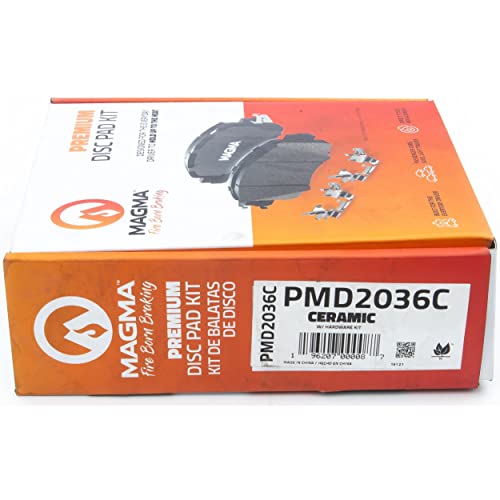 MAGMA Premium PMD2036C Ceramic Brake Pads, Front