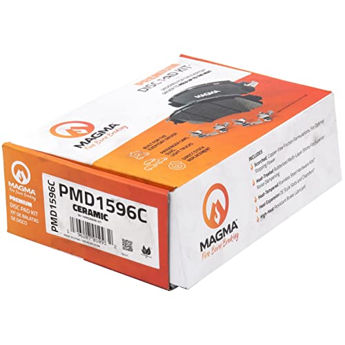 MAGMA Premium PMD1596C Ceramic Brake Pads, Rear