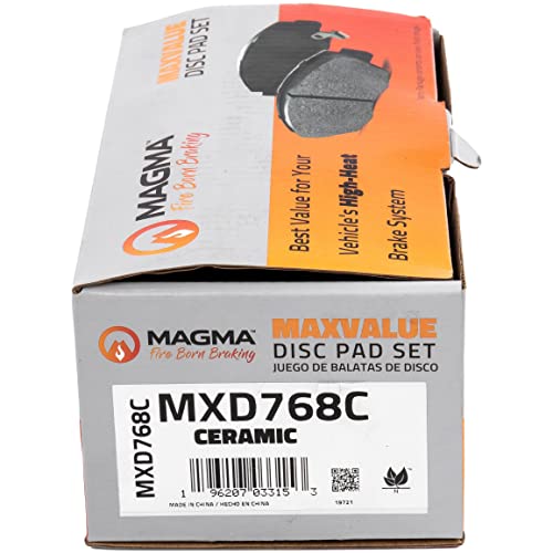 MAGMA MaxValue MXD768C Ceramic Brake Pads, Front