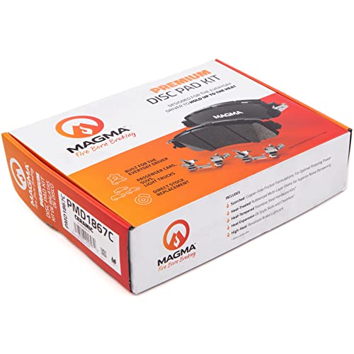 MAGMA Premium PMD1867C Ceramic Brake Pads, Front