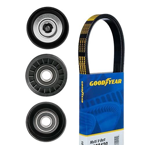 Goodyear 5029 Serpentine Belt Drive Component Kit, Gray