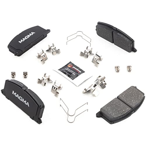 MAGMA Premium PMD242M Semi-Metallic Brake Pads, Front
