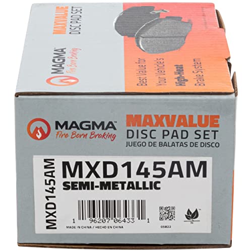 MAGMA MaxValue MXD145AM Semi-Metallic Brake Pads, Front