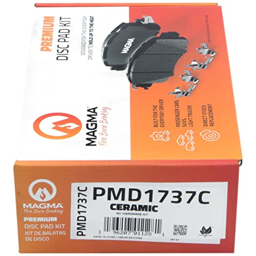 MAGMA Premium PMD1737C Ceramic Brake Pads, Front