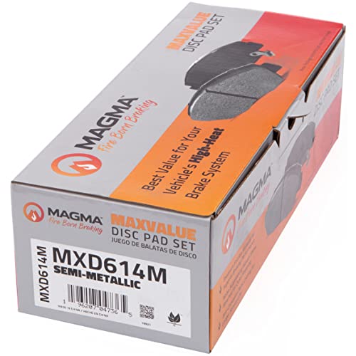 MAGMA MaxValue MXD614M Semi-Metallic Brake Pads, Front