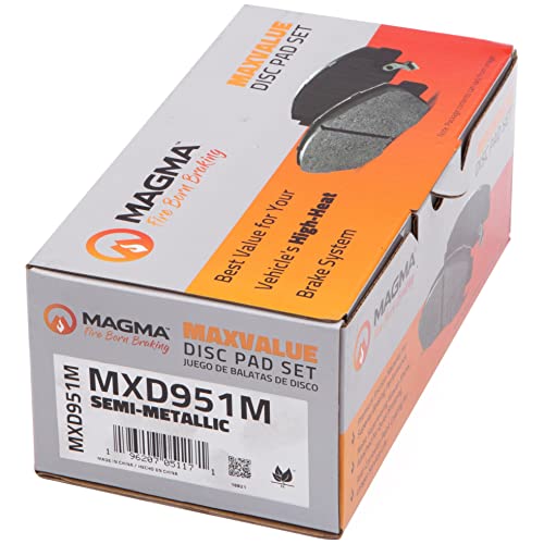 MAGMA MaxValue MXD951M Semi-Metallic Brake Pads, Rear