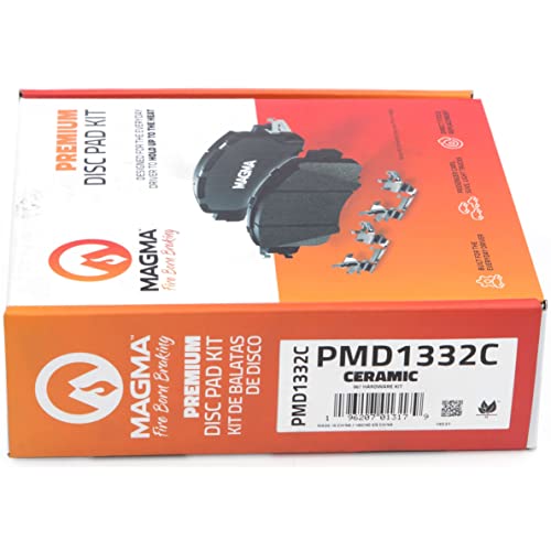 MAGMA Premium PMD1332C Ceramic Brake Pads, Front