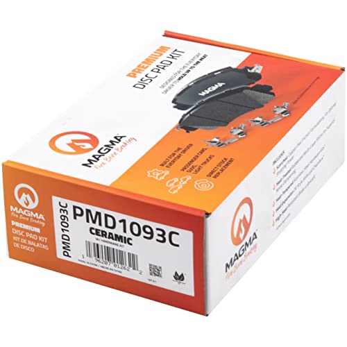 MAGMA Premium PMD1093C Ceramic Brake Pads, Rear