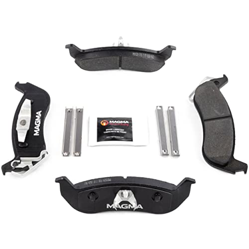 MAGMA Premium PMD932M Semi-Metallic Brake Pads, Rear