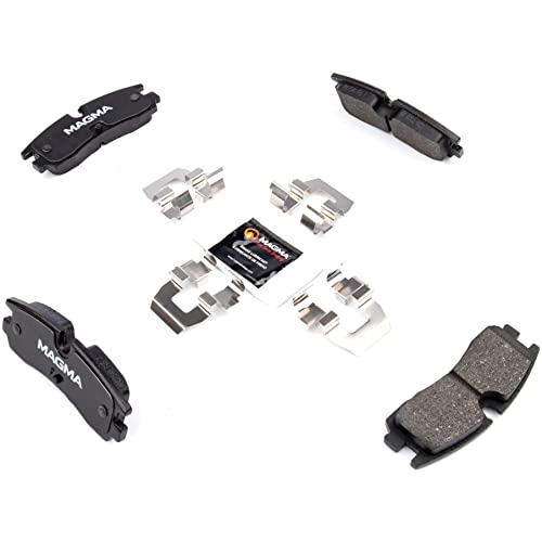 MAGMA Premium PMD754M Semi-Metallic Brake Pads, Rear