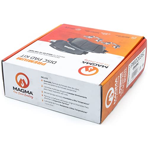 MAGMA Premium PMD2036C Ceramic Brake Pads, Front