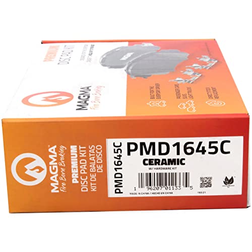 MAGMA Premium PMD1645C Ceramic Brake Pads, Front