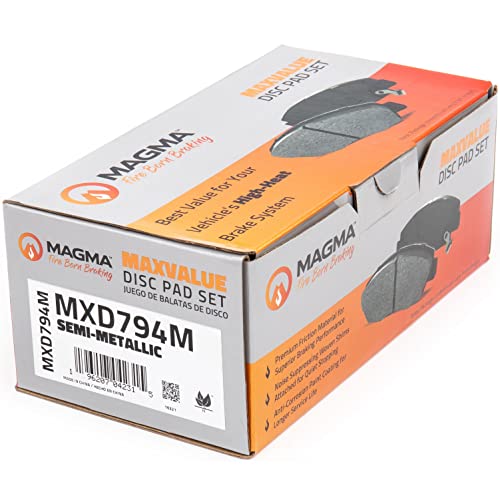 MAGMA MaxValue MXD794M Semi-Metallic Brake Pads, Front