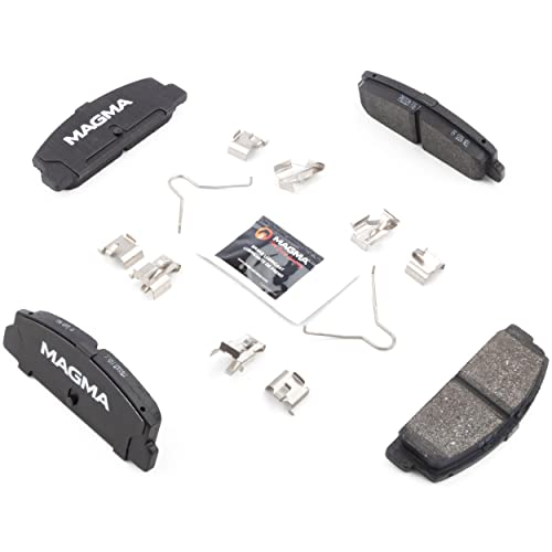 MAGMA Premium PMD332M Semi-Metallic Brake Pads, Rear