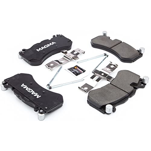 MAGMA Premium PMD1291M Semi-Metallic Brake Pads, Front