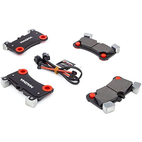 MAGMA Premium PMD1350M Semi-Metallic Brake Pads, Rear