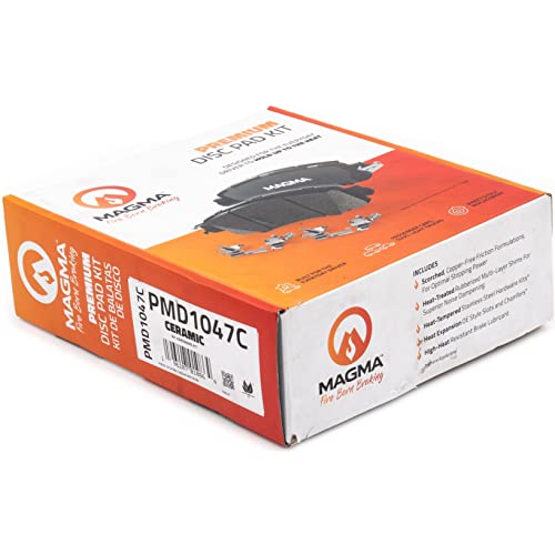 MAGMA Premium PMD1047C Ceramic Brake Pads, Front